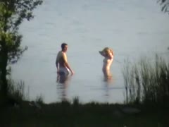 A stranger recorded fervent erect fucking lake sex.